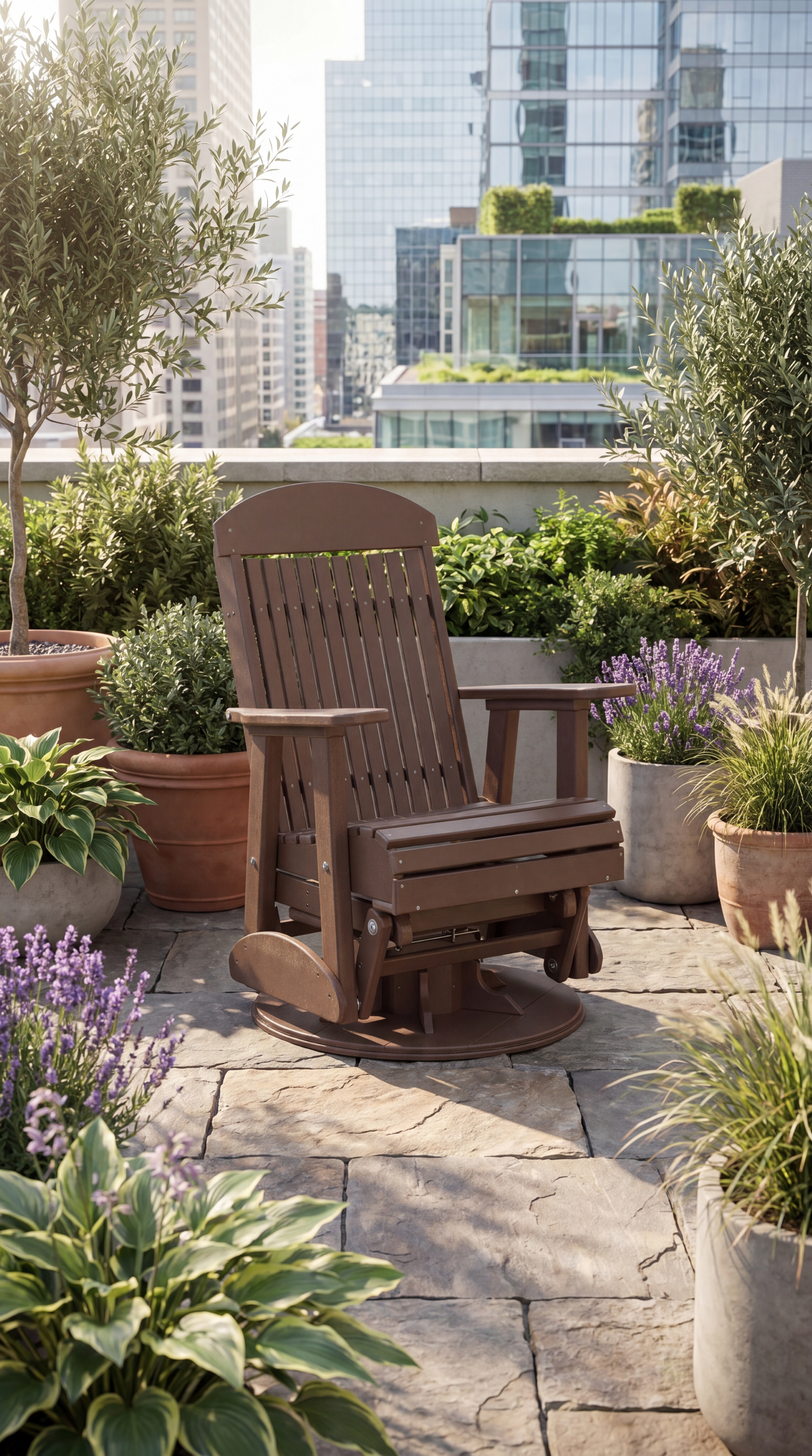 LuxCraft - 2' Classic Swivel Glider Chair