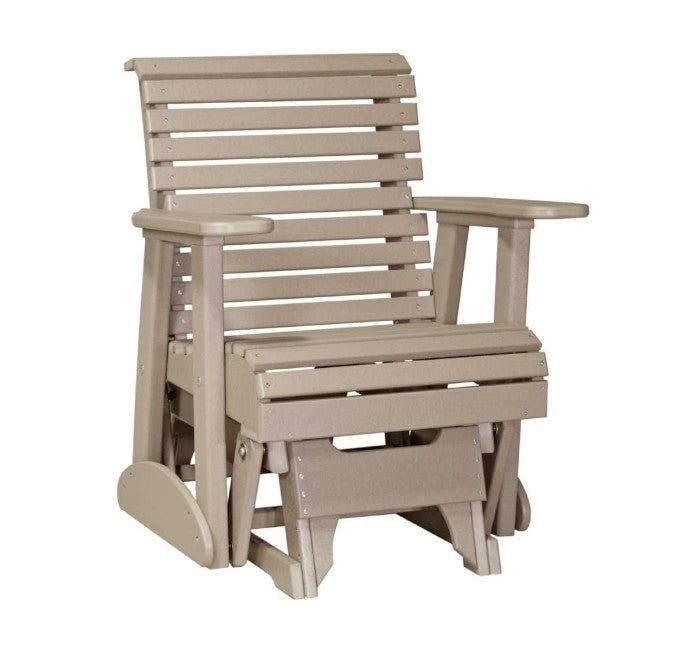 Weatherwood glider chair on white background