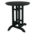 Sequoia black bar table on a white background.  