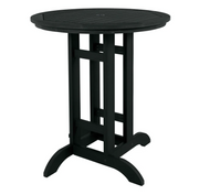 Sequoia black bar table on a white background.  