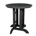 Sequoia black counter height table on white background.  