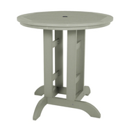 Sequoia eucalyptus counter height table on white background.  