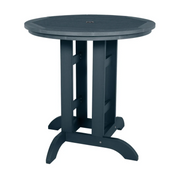 Sequoia federal blue counter height table on white background.  