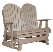 Beige adirondack glider with a white background