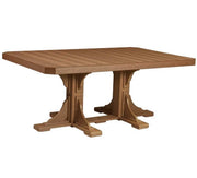 Brown table with a white background