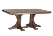 Brown outdoor table on a white background