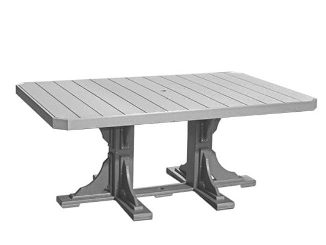 Gray outdoor table on a white background