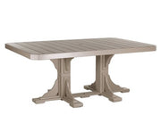 Beige outdoor table with a white background