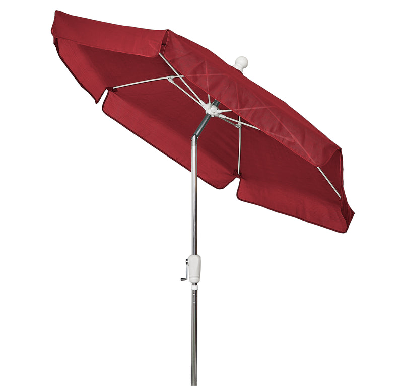 Fiberbuilt 7.5FT Hexagon Garden Umbrella with Vinyl-Coated Canopy