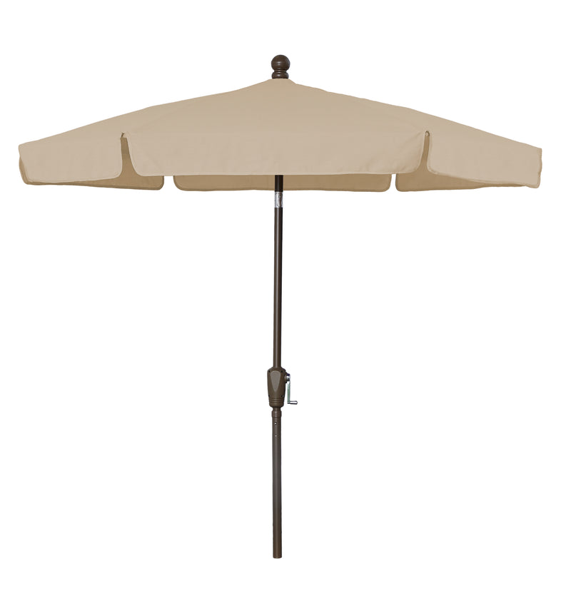 Fiberbuilt 7.5FT Hexagon Garden Umbrella with Vinyl-Coated Canopy
