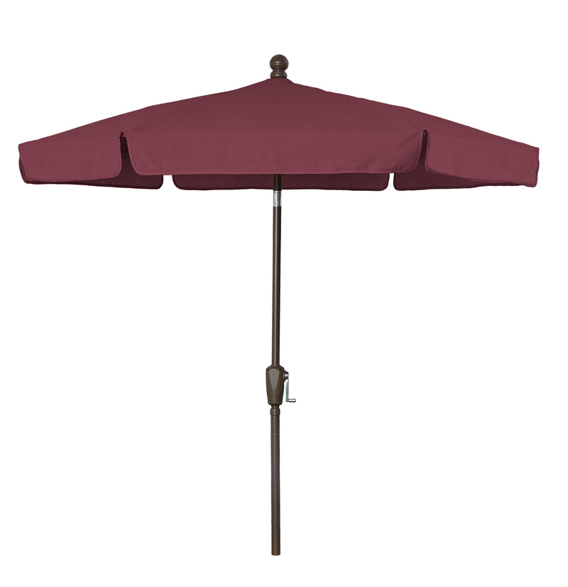 Fiberbuilt 7.5FT Hexagon Garden Umbrella with Vinyl-Coated Canopy