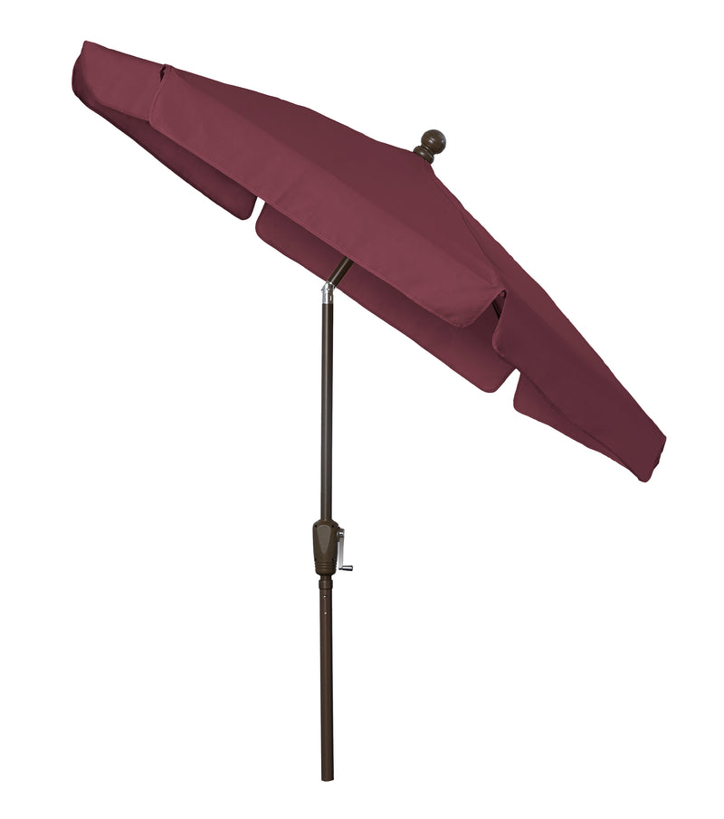 Fiberbuilt 7.5FT Hexagon Garden Umbrella with Vinyl-Coated Canopy