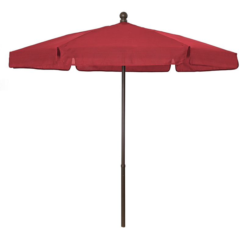 Fiberbuilt 7.5FT Hexagon Garden Umbrella with Vinyl-Coated Canopy