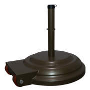 Aluminum chestnut umbrella base with wheels