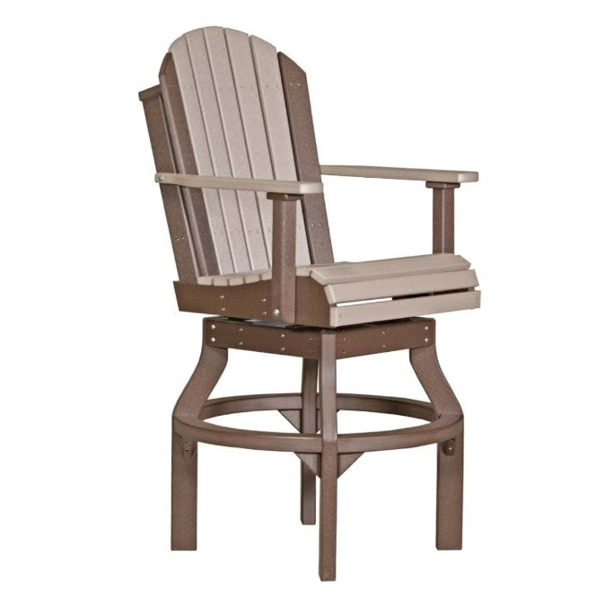 chair with brown and beige seat on a white background
