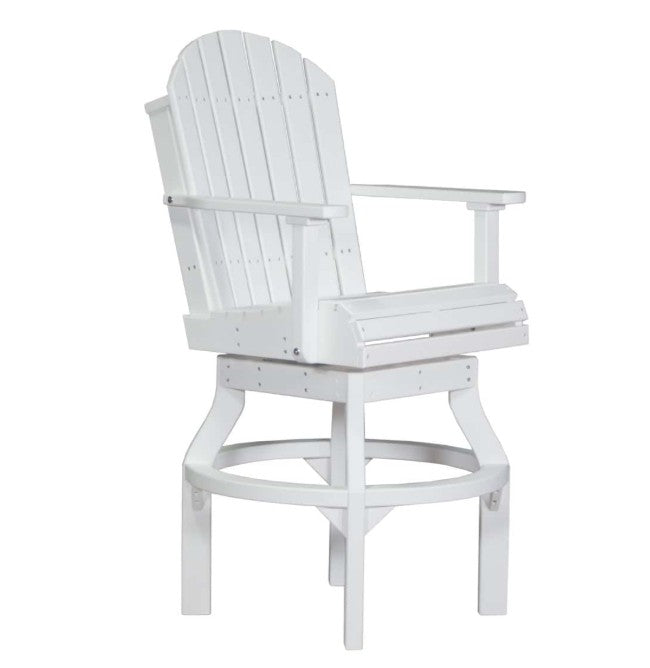 White  chair with armrests on a white background