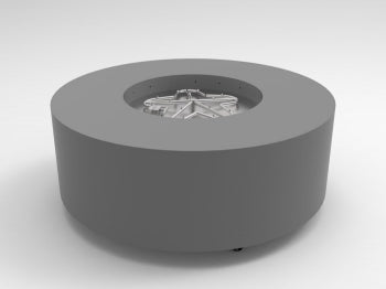 HPC - 48" Round Metal Fire Pit Enclosure with TOR - PENTA24 MLFPK-FLEX Burner System