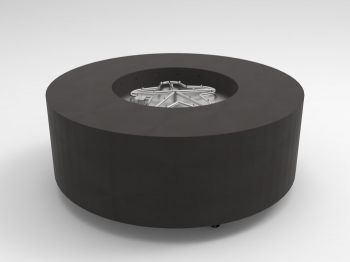 HPC - 48" Round Metal Fire Pit Enclosure with TOR - PENTA24 MLFPK-FLEX Burner System