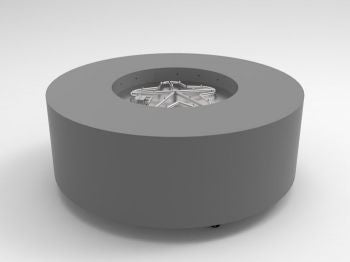 HPC - 48" Round Metal Fire Pit Enclosure with TOR - PENTA24 MLFPK-FLEX Burner System