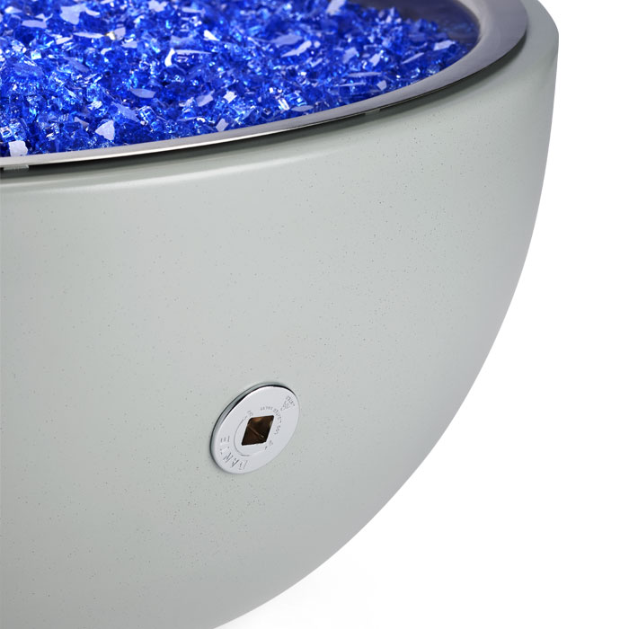HPC - 35" Spun Aluminum Fire Bowl - Match Lit
