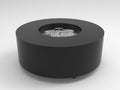 HPC - 48" Round Metal Fire Pit Enclosure with TOR - PENTA24 MLFPK-FLEX Burner System