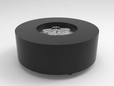 HPC - 48" Round Metal Fire Pit Enclosure with TOR - PENTA24 MLFPK-FLEX Burner System