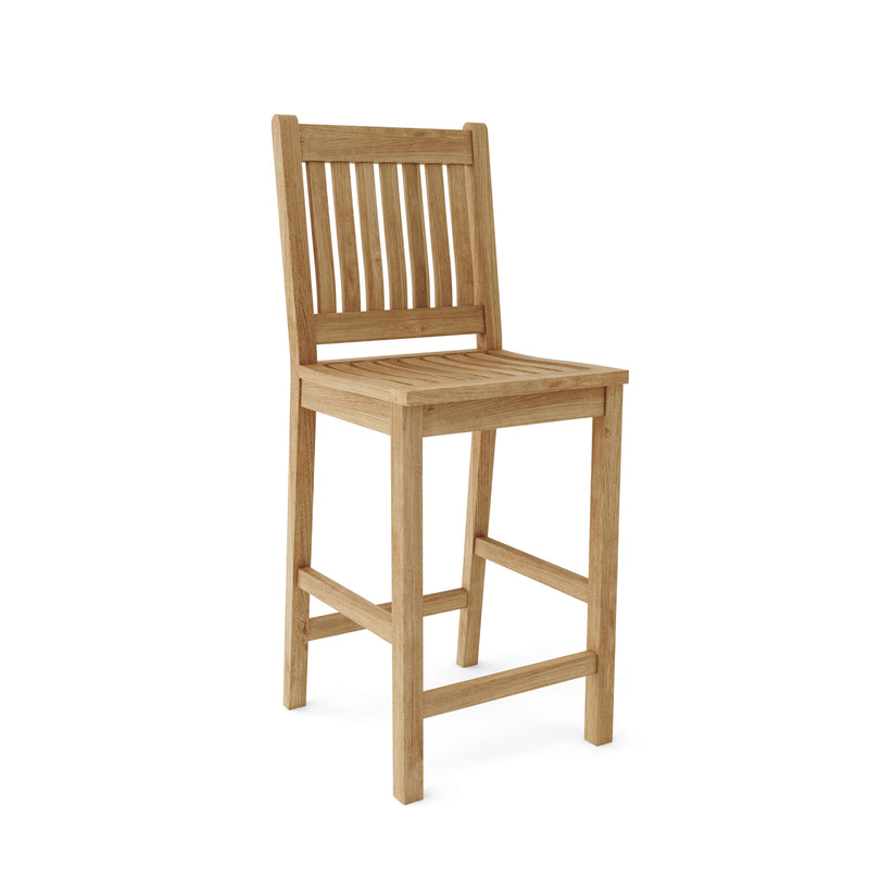Anderson Teak Avalon Bar Chair on white background.