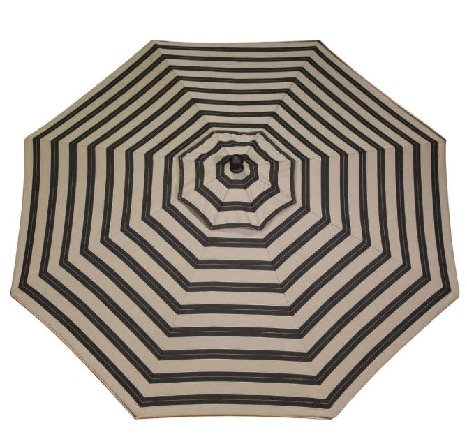 black and beige striped patio umbrella Business & Pleasure Co. The Introducing the Lyon Umbrella allen + roth 9-ft Aluminum