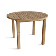 Anderson Teak Bahama 42 inch round table on a white background.