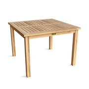 Anderson Teak Bahama 42 inc square dining table on white background.