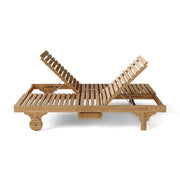 Bel-Air double sun lounger  with seats facing each other on a white background.