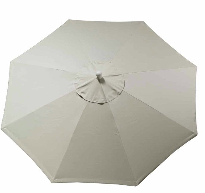 Canvas patio umbrella on a white background