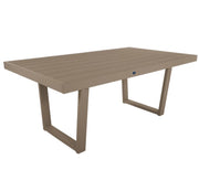 Beige outdoor table on a white background