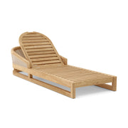 Catania Sun Lounger front view on a white background.  