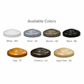 Color chart for umbrella bases. 
