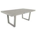 Beige outdoor table on a white background