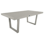 Beige outdoor table on a white background