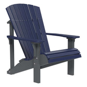 Blue Adirondack chair on a white background