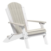 White and birch Adirondack chair on a white background