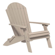 Beige Adirondack chair on a white background