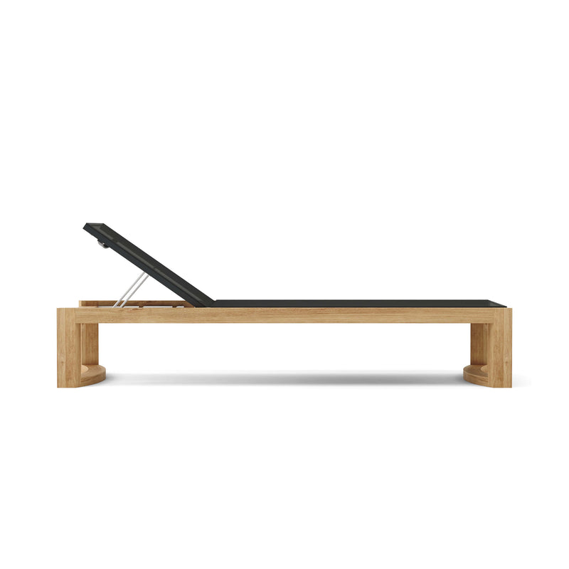 Junus Sun Lounger side image on a white background.  