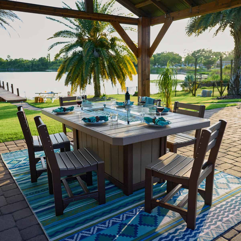 LuxCraft - Lumin Fire Table 79" Rectangular