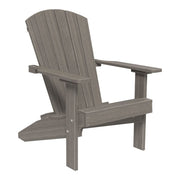 Gray Adirondack chair on a white background