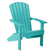 Turquoise Adirondack chair on a white background
