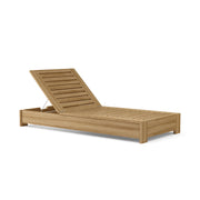 Madera Teak Sun Lounger on a white background.