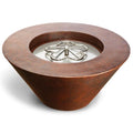 HPC - Mesa 32" Hammered Copper Fire Bowl - Electronic Ignition (65K BTU)