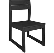 Black chair on a white background