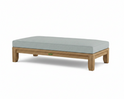 Riviera daybed with bliss smoke cushion white background.  