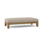 Riviera daybed with cast ash cushion white background.  