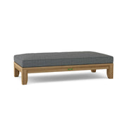 Riviera daybed with cast charcoal cushion white background.  